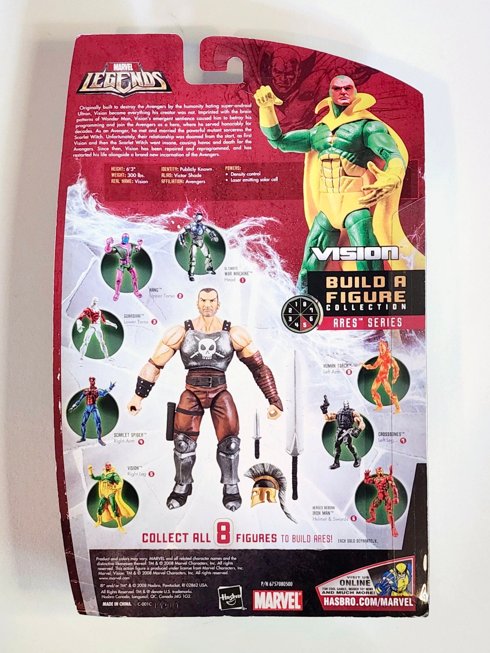 Marvel Legends Ares Series Vision 6-Inch Action Figure