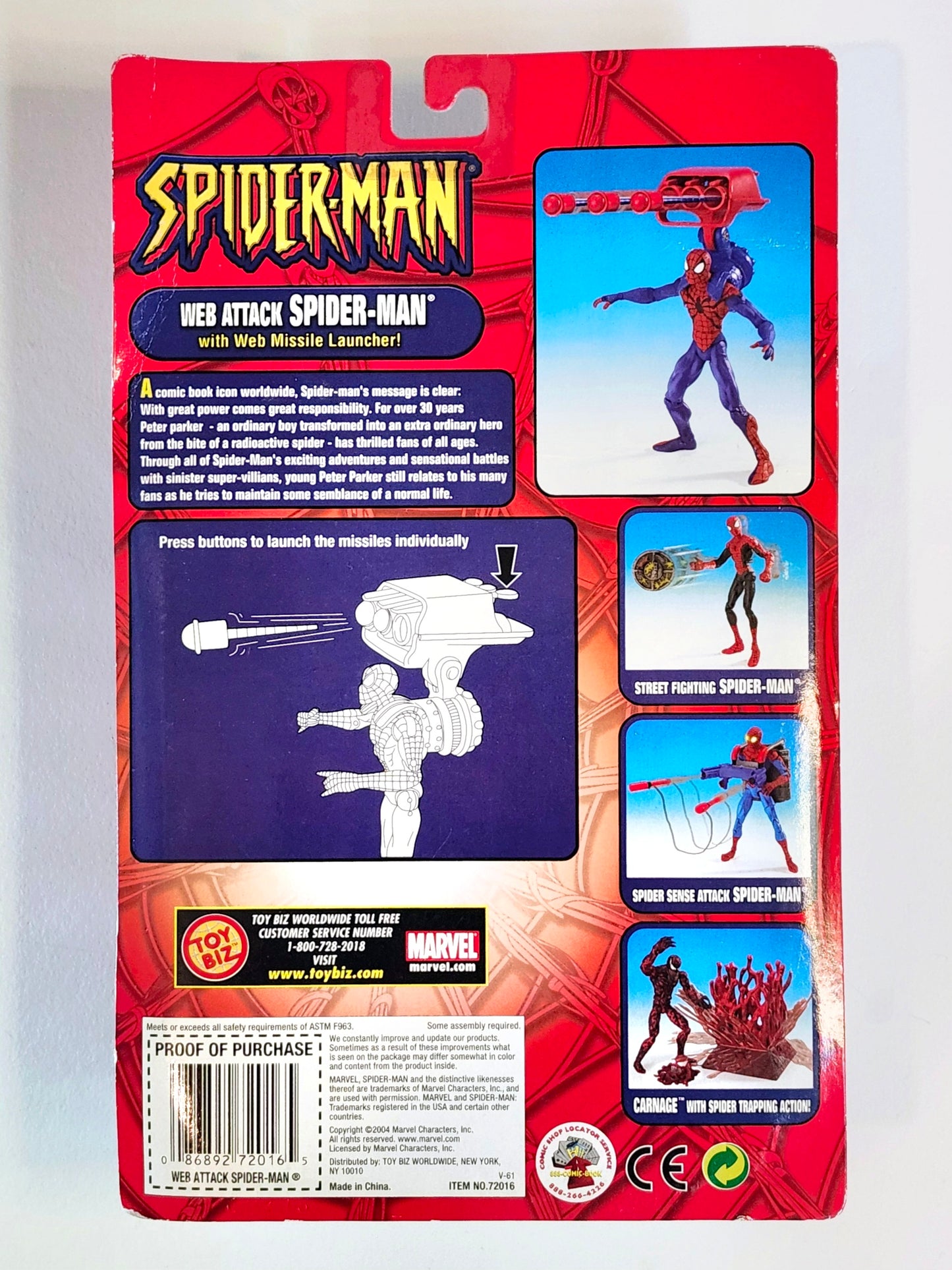 Spider-Man Classics Web Attack Spider-Man 6-Inch Action Figure