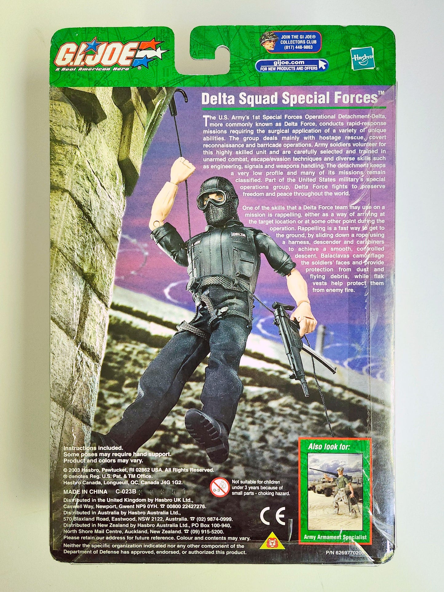 G.I. Joe Delta Squad Special Forces (Hispanic) 12-Inch Action Figure