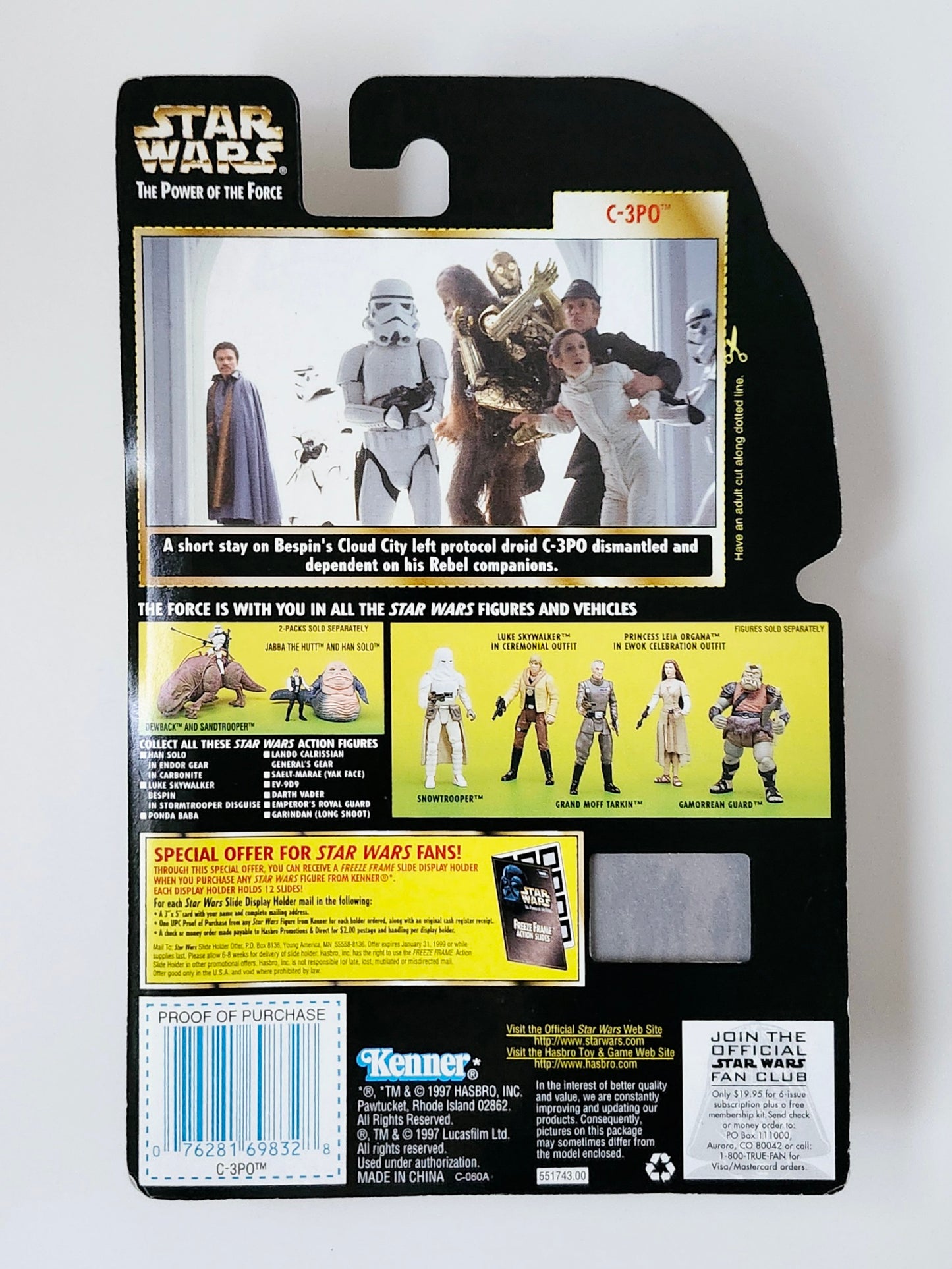 Star Wars: Power of the Force Freeze Frame C-3PO 3.75-Inch Action Figure