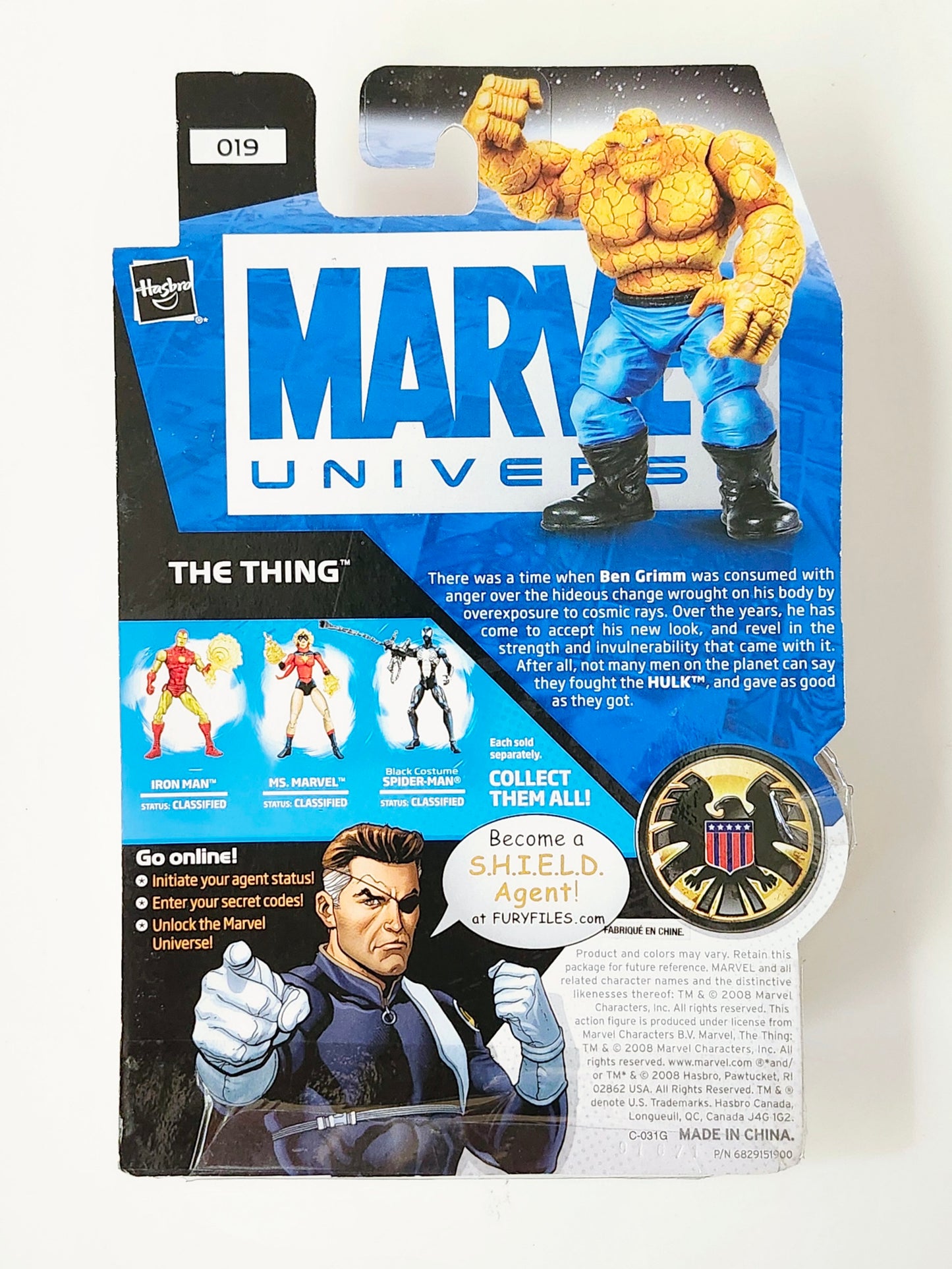 Marvel Universe Series 1 Figure 19 The Thing (Dark Blue Pants) 3.75-Inch Action Figure