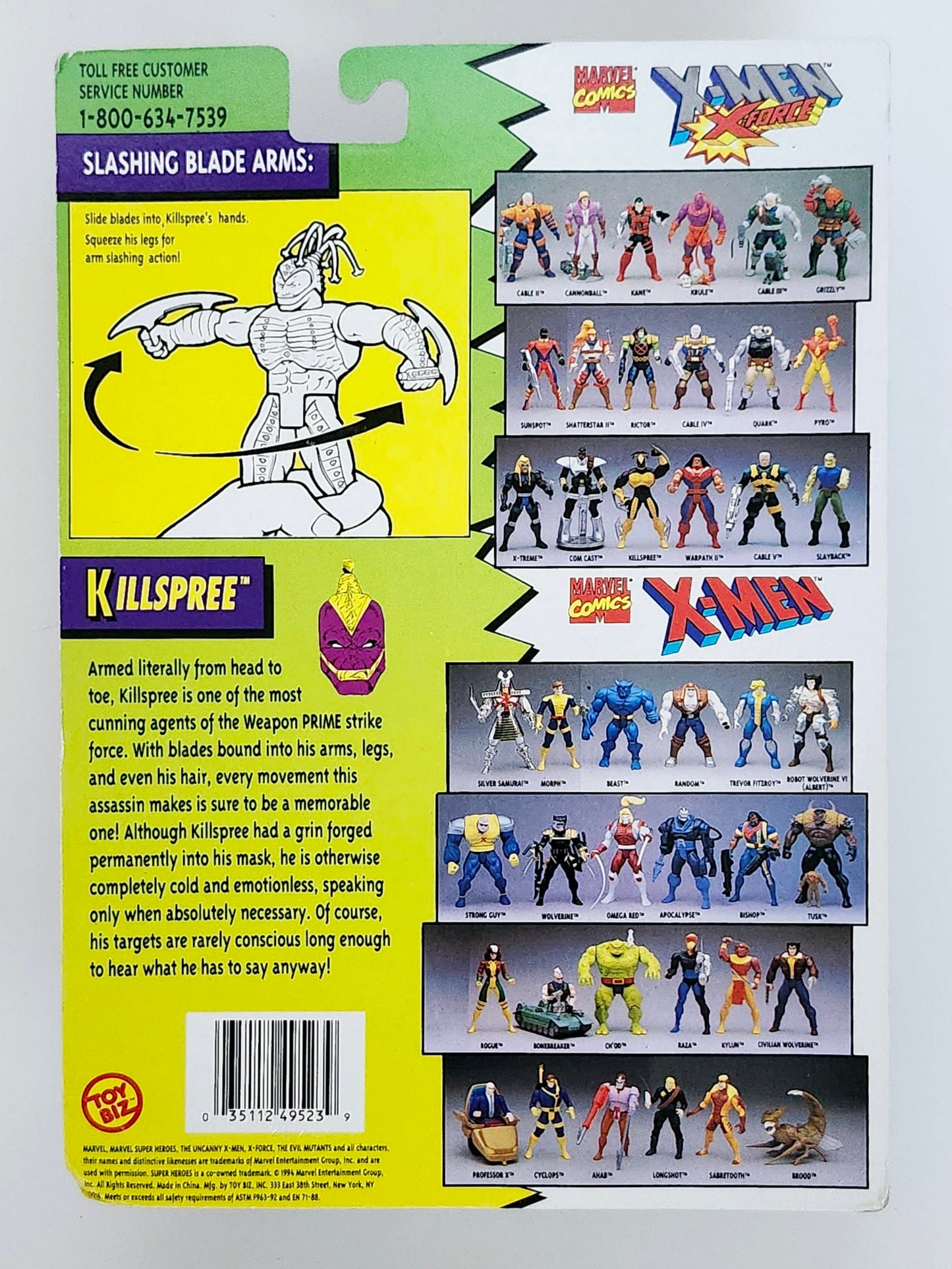 X-Men/X-Force Killspree Action Figure