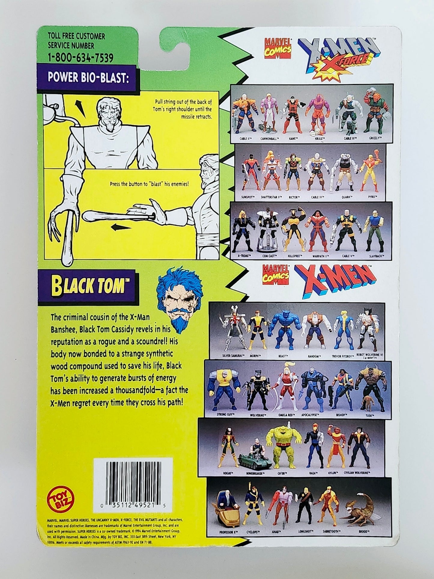 X-Men/X-Force Black Tom Action Figure