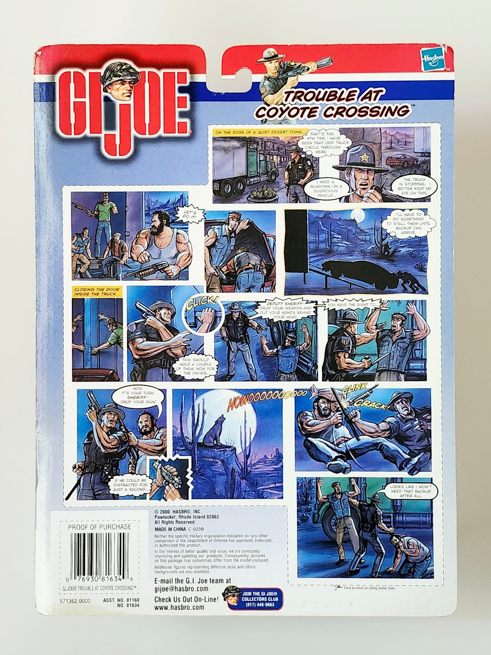 GI JOE Trouble at Coyote Crossing Adventures of GI Joe outlet 2000 Hasbro Mint in Box