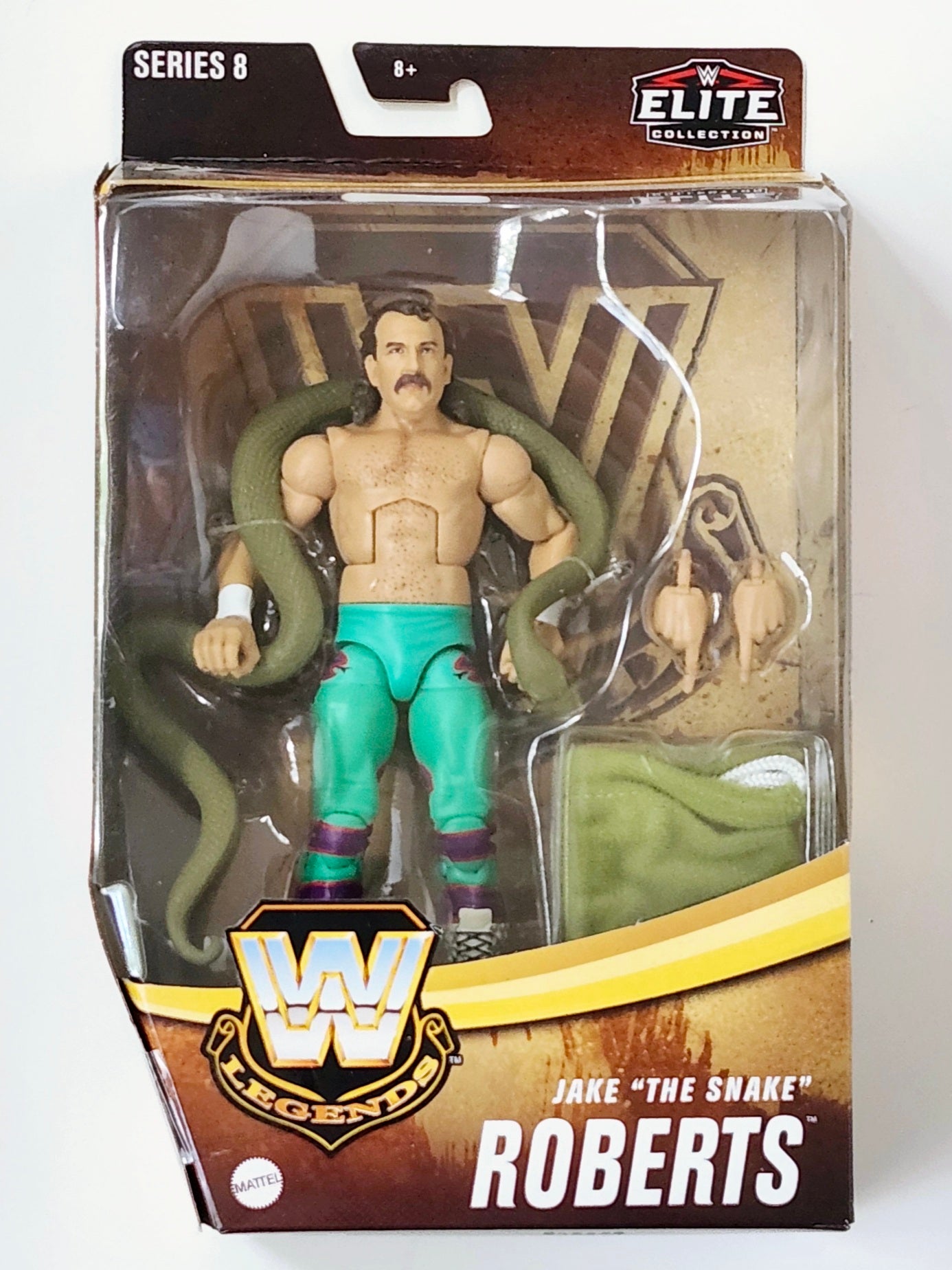 WWE Legends Elite Collection Series 8 Jake "The Snake" Roberts (Green Pants) Exclusive Action Figure