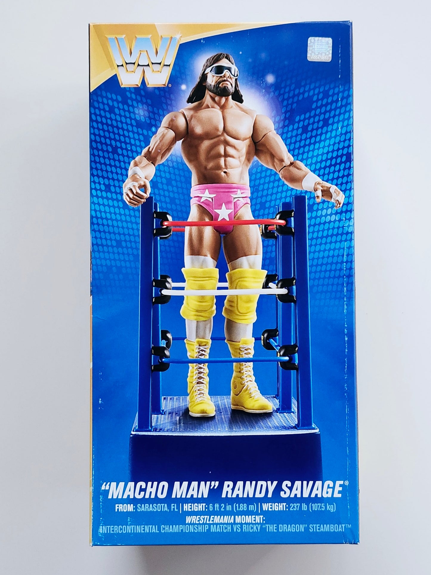 WWE WrestleMania Celebration "Macho Man" Randy Savage in Ring Cart Action Figure