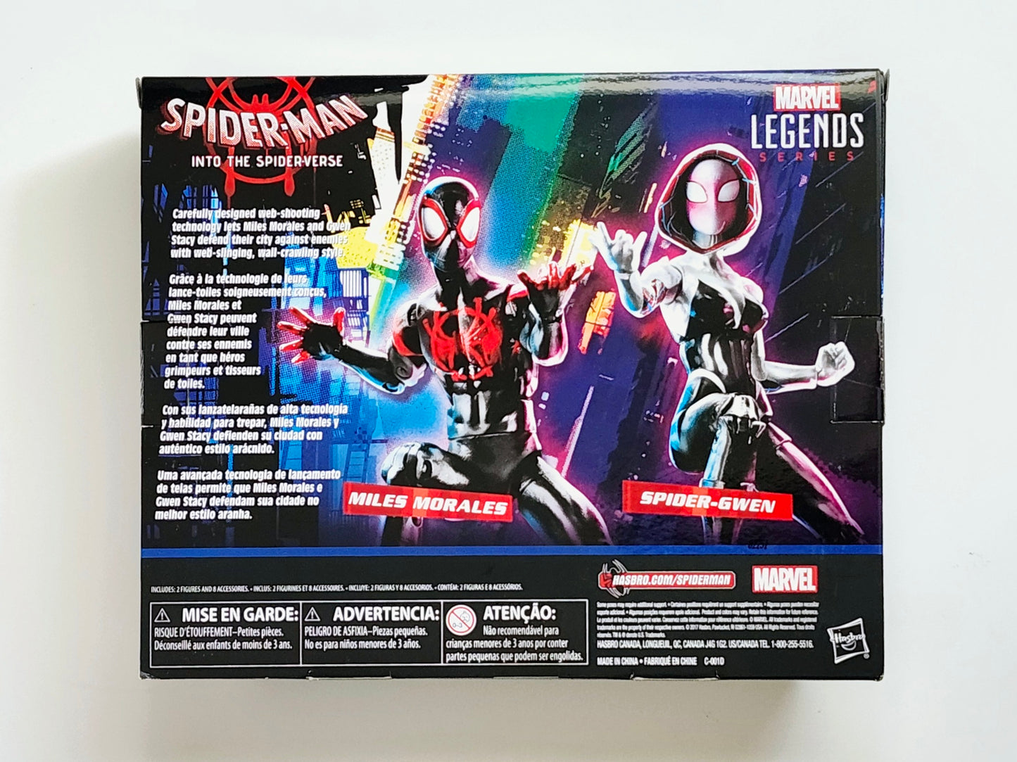 Marvel Legends Exclusive Into the Spider-Verse Miles Morales and Spider-Gwen Action Figure 2-Pack