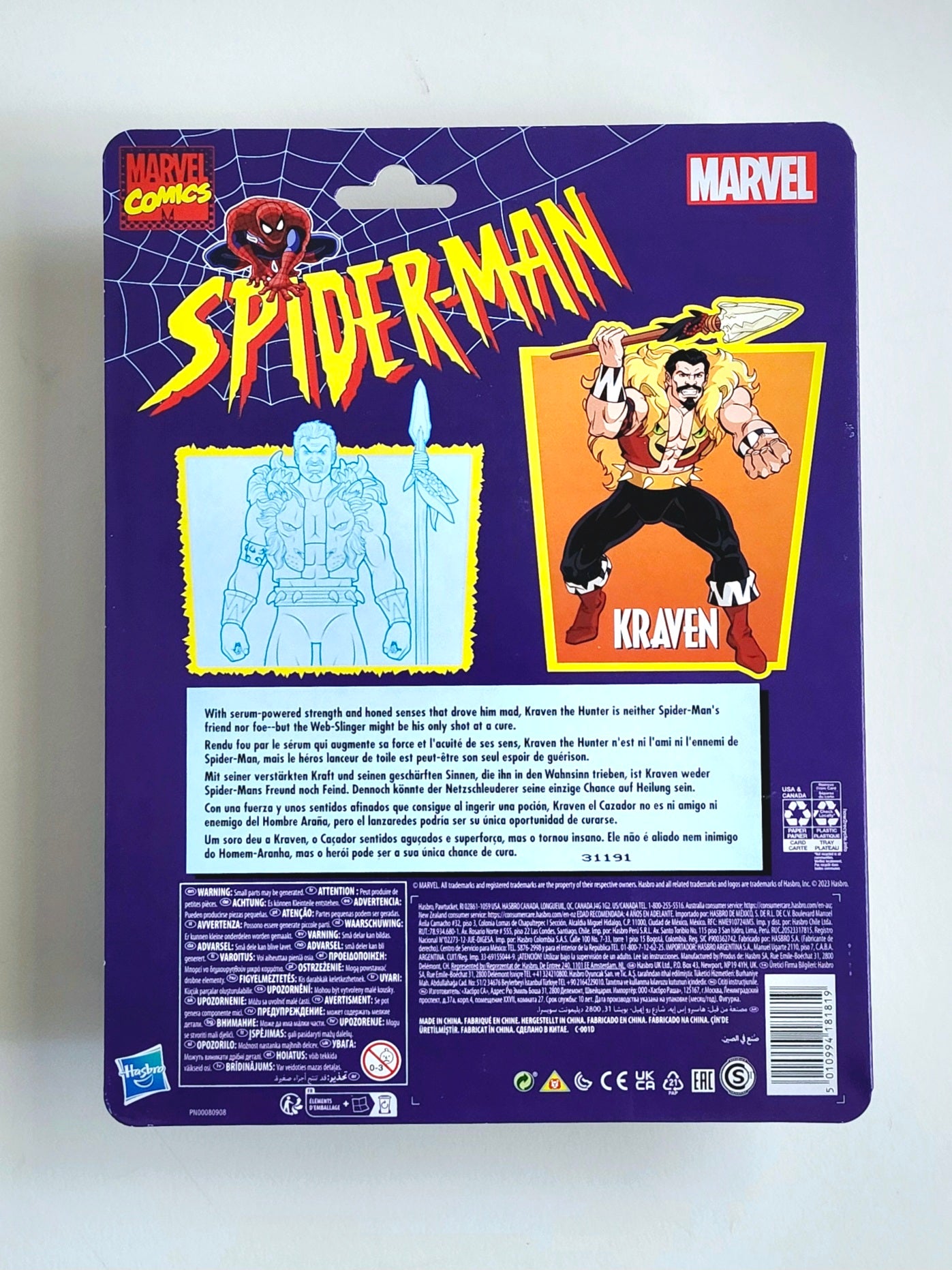 Spider-Man Retro Collection Kraven 6-Inch Scale Action Figure