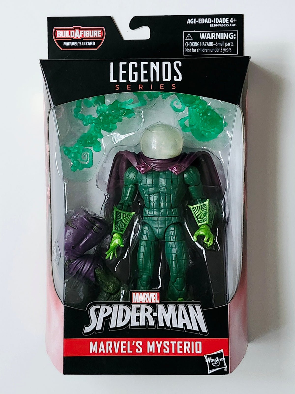 Translucent Marvel Marvel Legends Lizard Series Marvel's Mysterio (White Translucent Head ...