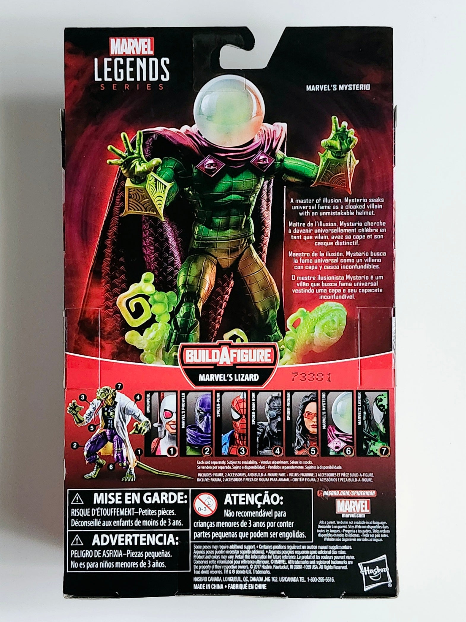 Marvel Legends Lizard Series Marvel's Mysterio (White Translucent