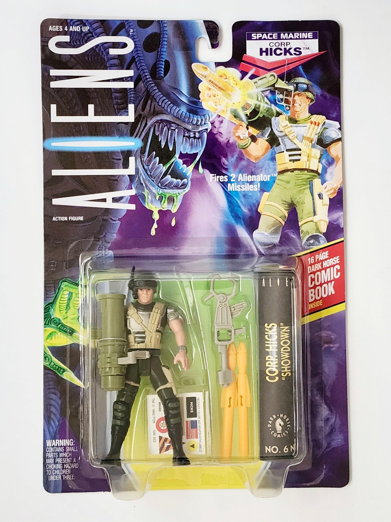 Aliens Space Marine Corp. Hicks 4.5-Inch Action Figure, 1992