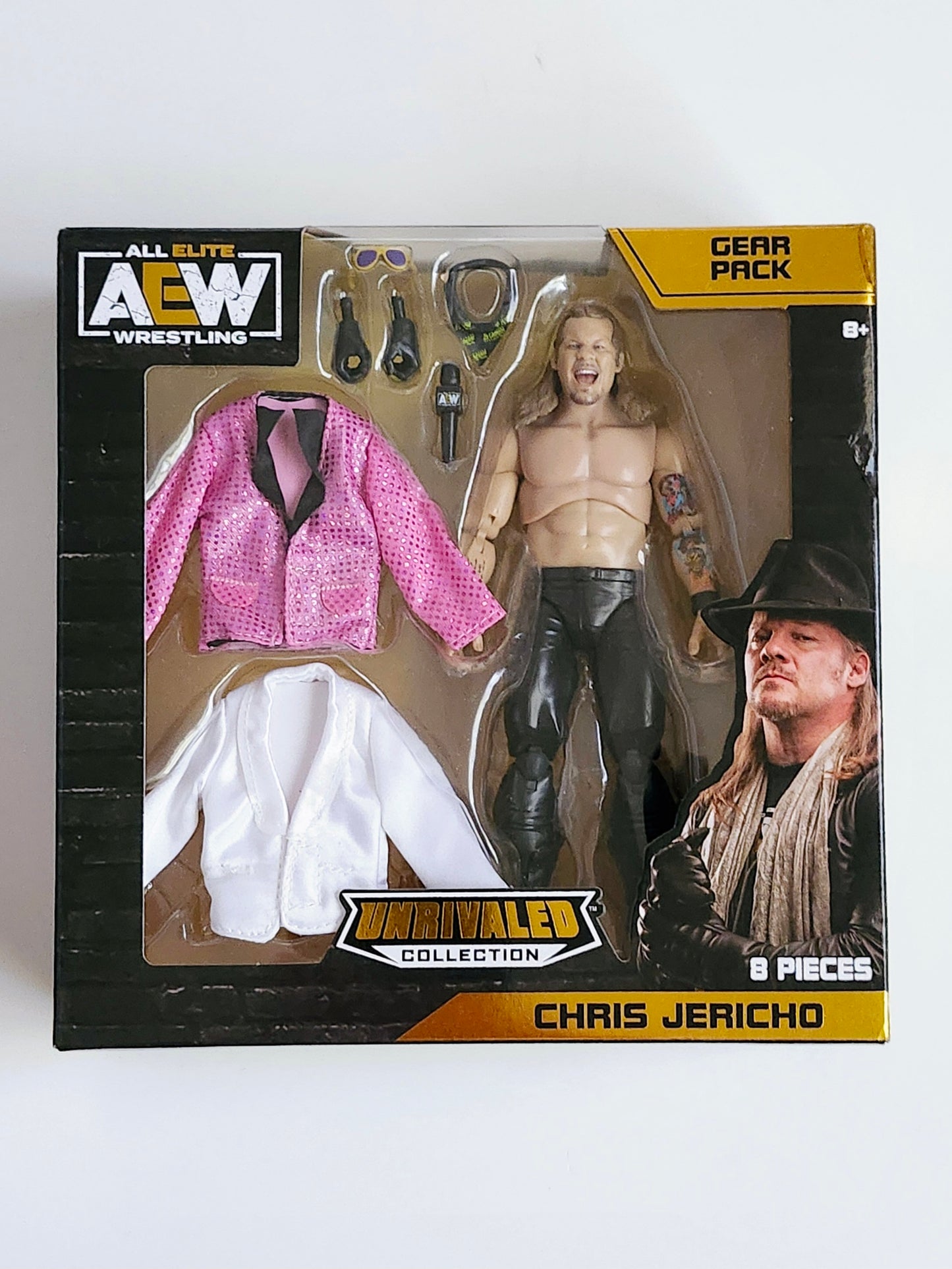 AEW Unrivaled Collection Chris Jericho Gear Pack and Action Figure