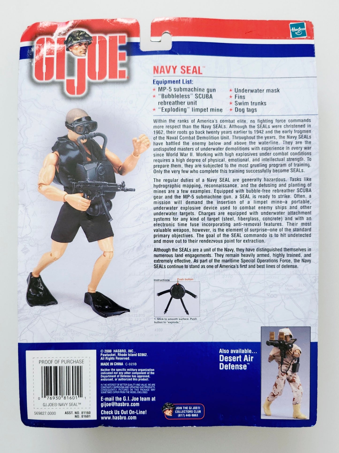 G.I. Joe Navy SEAL with Exploding Mine 12-Inch Action Figure