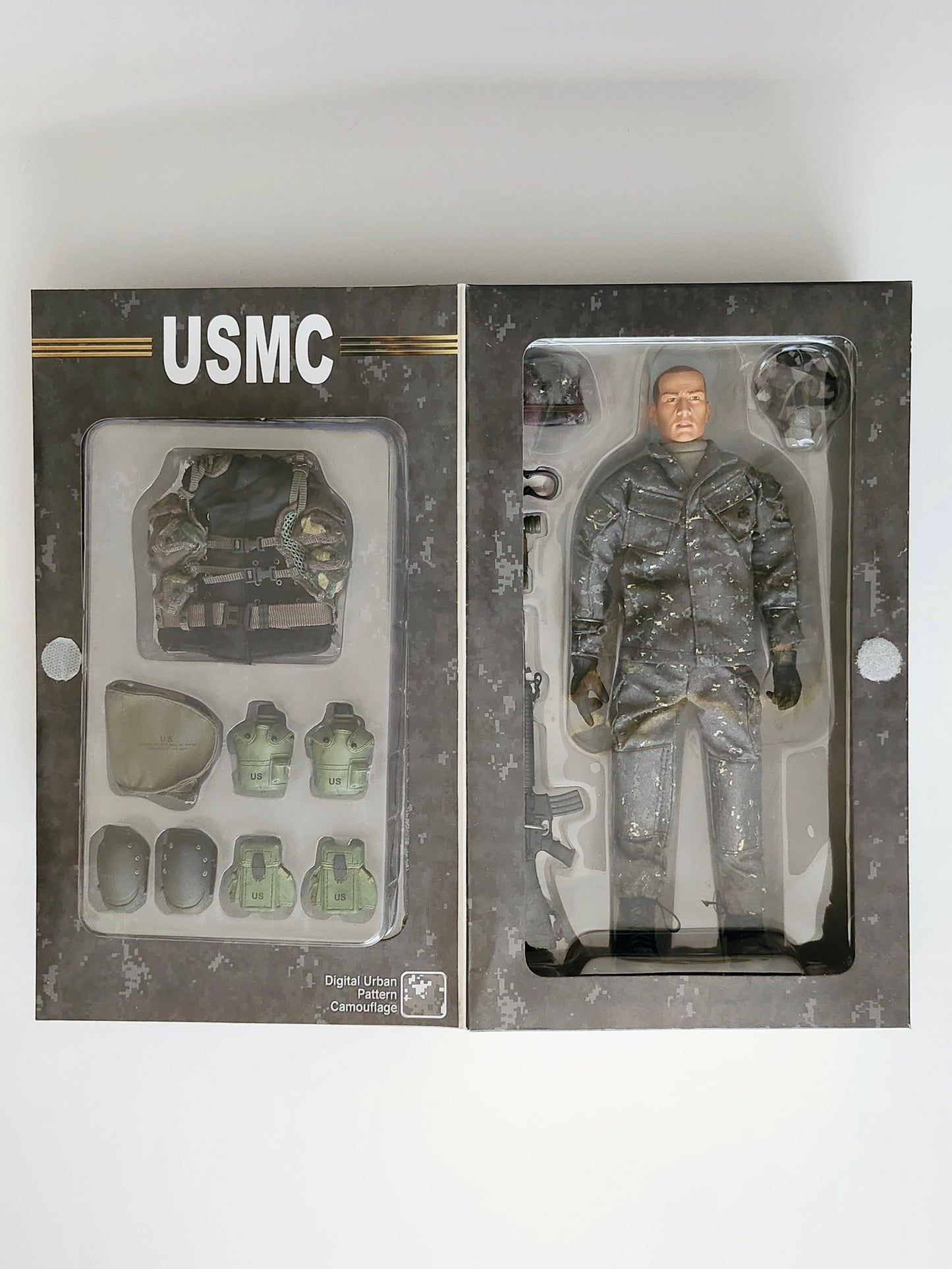 Elite Force USMC Digital Urban Pattern Camo. Sergeant John Sallas 12-Inch Action Figure