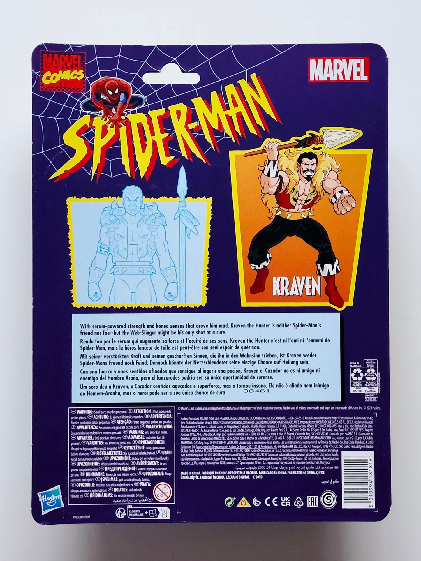 Spider-Man Retro Collection Kraven 6-Inch Scale Action Figure