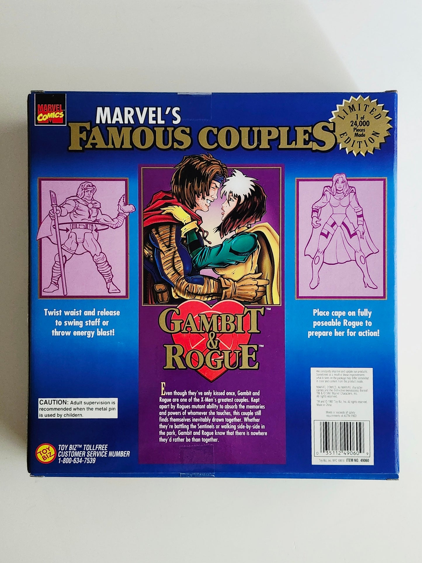 Marvel's Famous Couples Age of Apocalypse Gambit & Rogue Action Figures