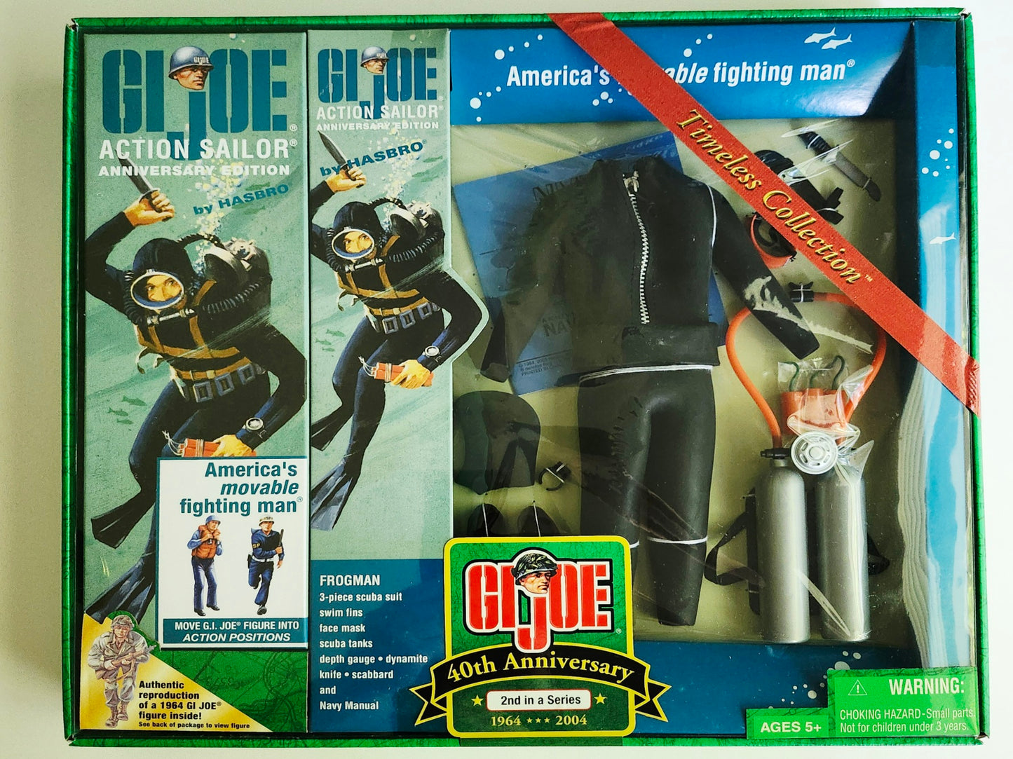 G.I. Joe 40th Anniversary Action Sailor with Frogman (Caucasian) 12-Inch Action Figure Set 2nd in a Series
