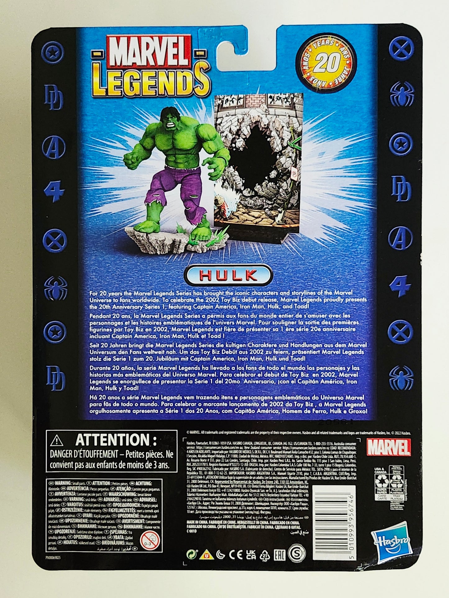 Marvel Legends 20th Anniversary Retro Collection Hulk 6-Inch Scale Action Figure