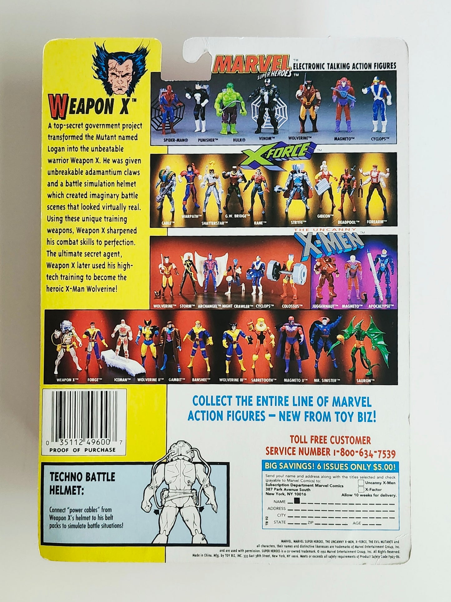 X-Men 4th Edition Weapon X Wolverine (Red Cables) Exclusive 5-Inch Action Figure