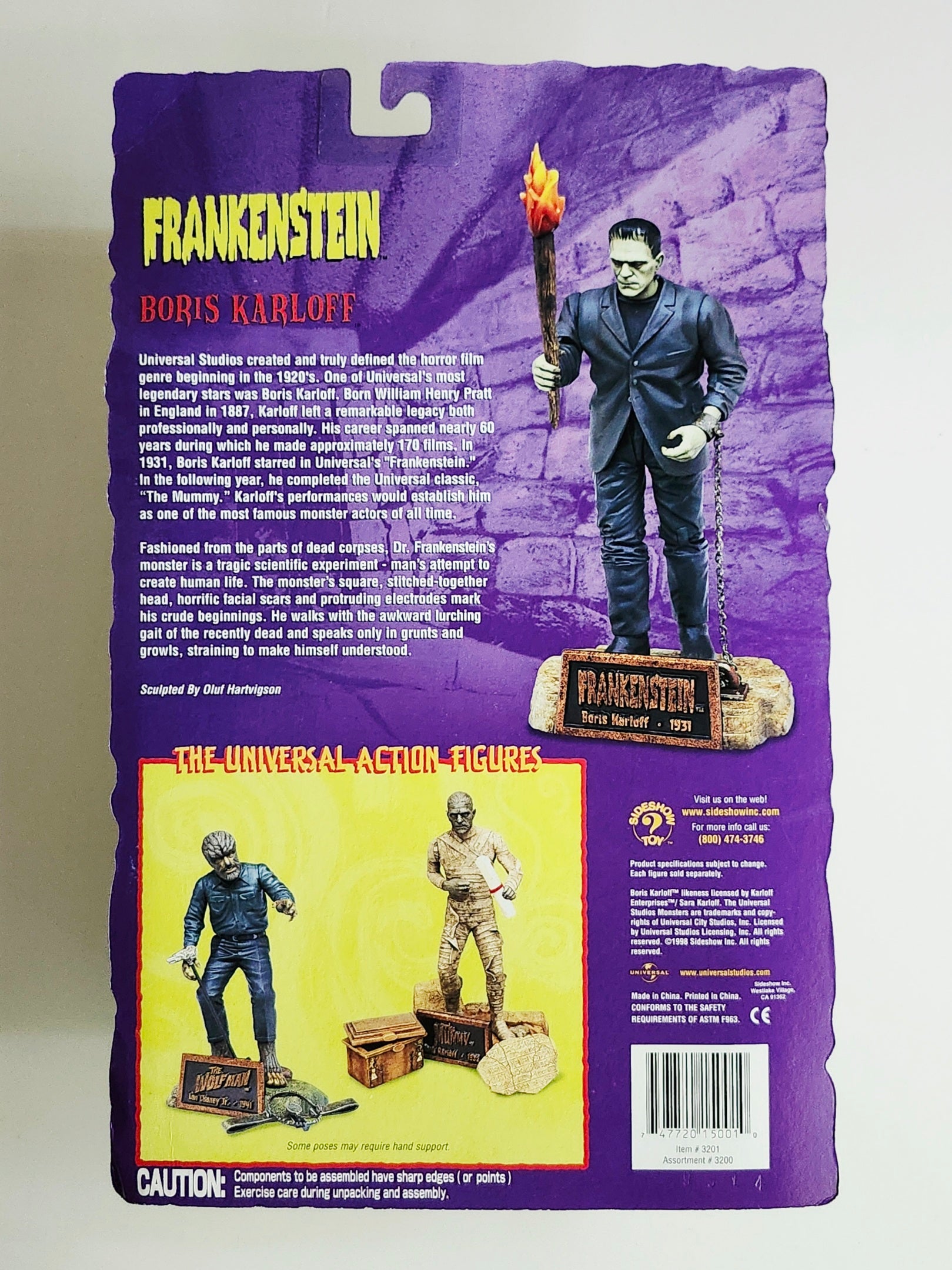 Universal Studios Monsters Series 1 Boris Karloff Frankenstein 8