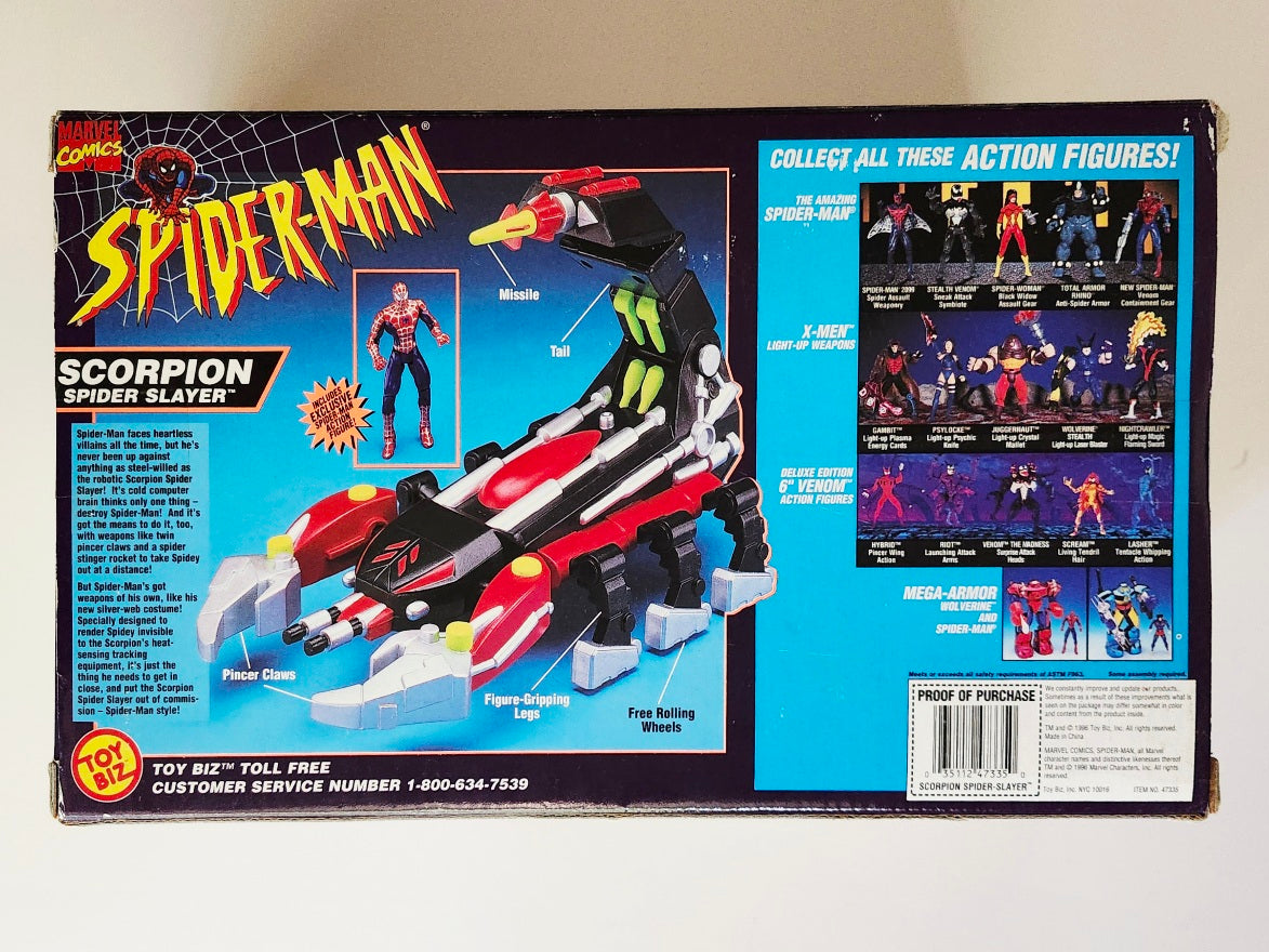 Spider-Man Animated Series Scorpion Spider-Slayer Vehicle and 5-Inch Action Figure (1996)