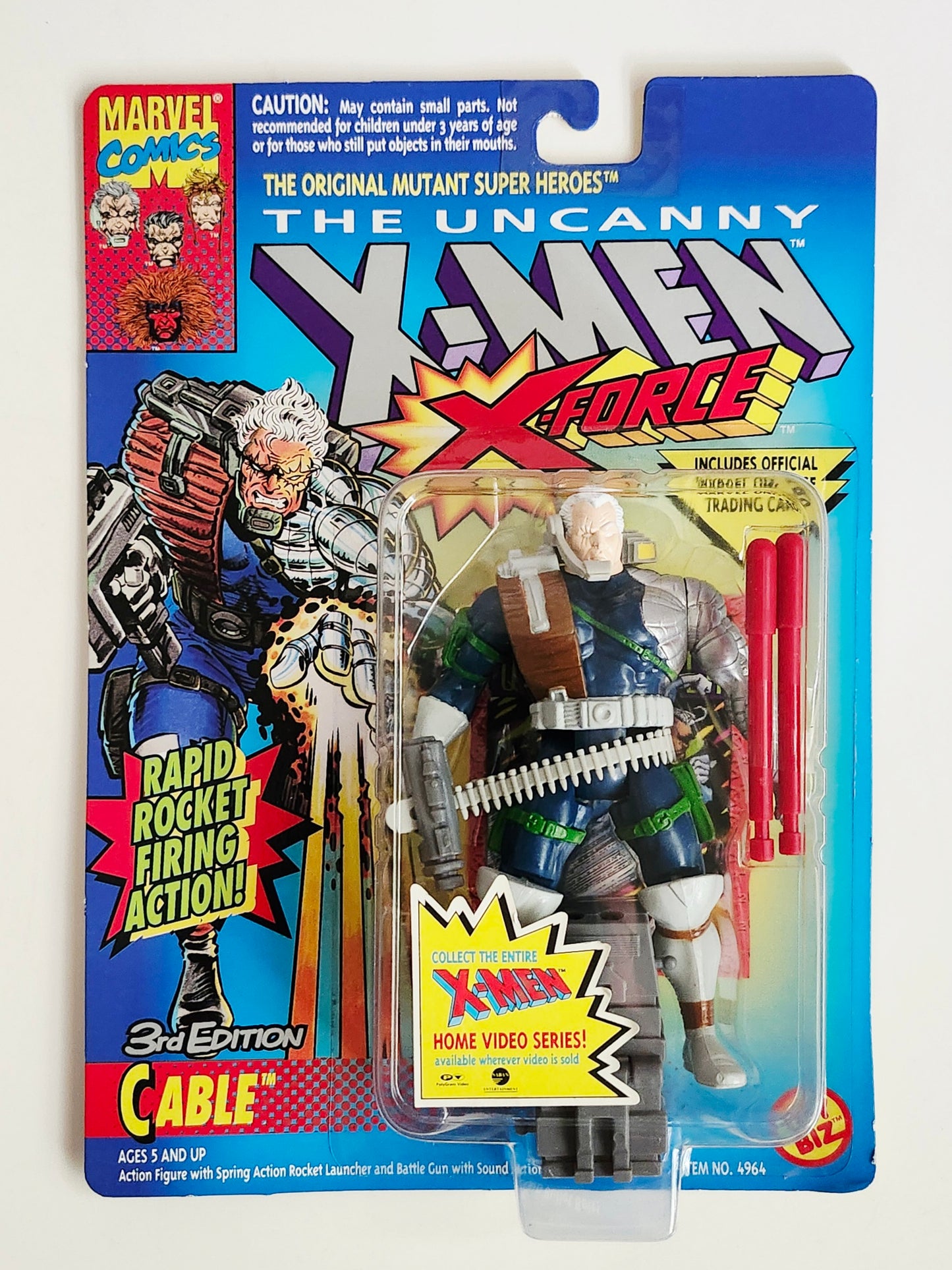 X-Men/X-Force 3rd Edition Cable 5-Inch Action Figure, 1993