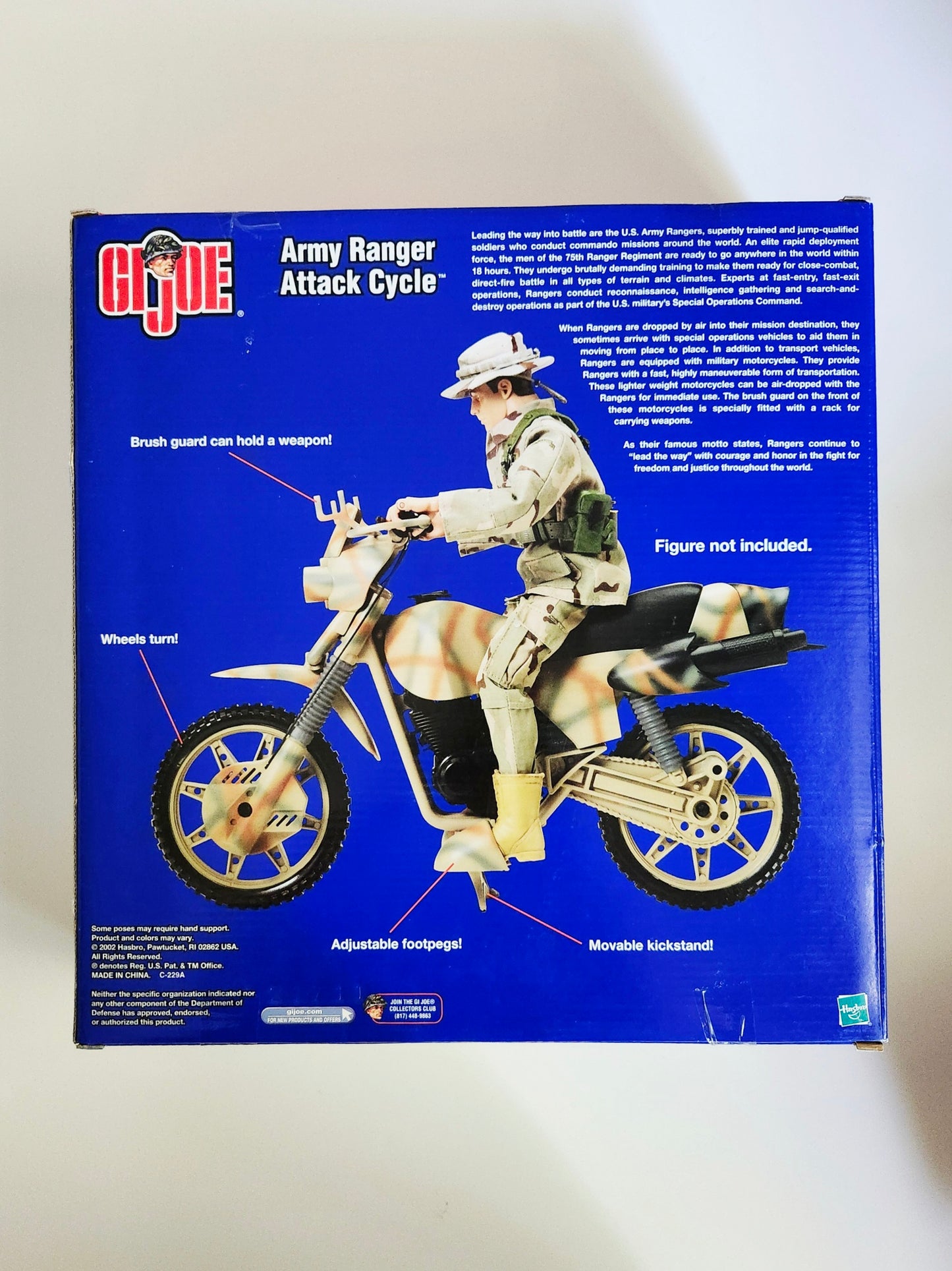 G.I. Joe Army Rangers Collection Army Ranger Attack Cycle 12-Inch Scale Vehicle