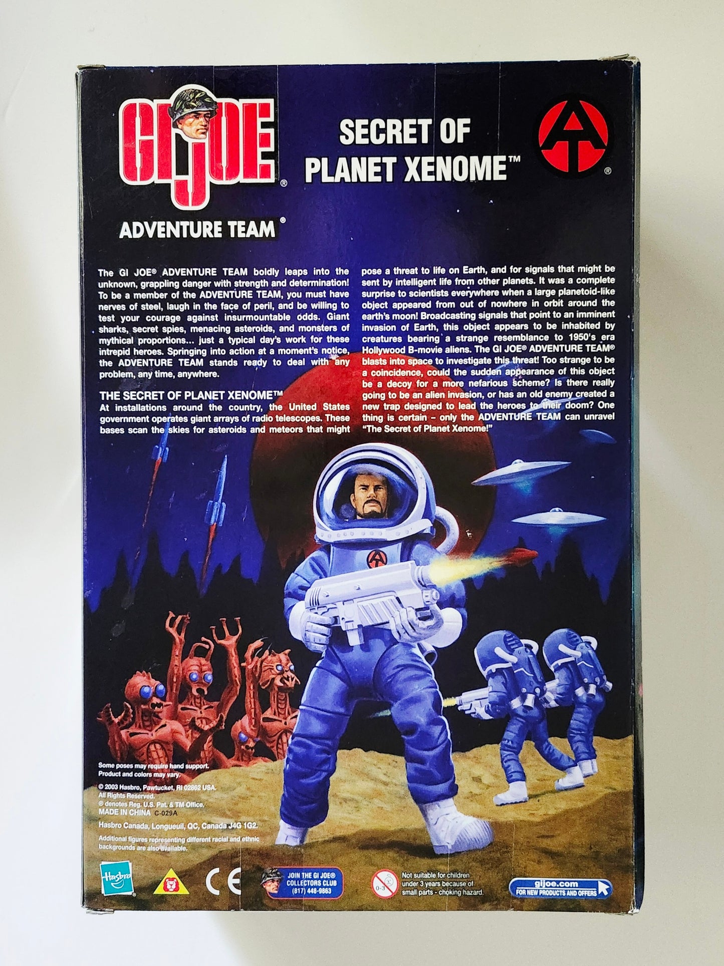 G.I. Joe Adventure Team Secret of Planet Xenome with Blue Alien (Caucasian) 12-Inch Action Figure Set