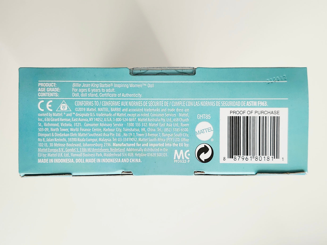 Barbie Signature Inspiring Women Collection Billie Jean King 11.5-Inch Doll