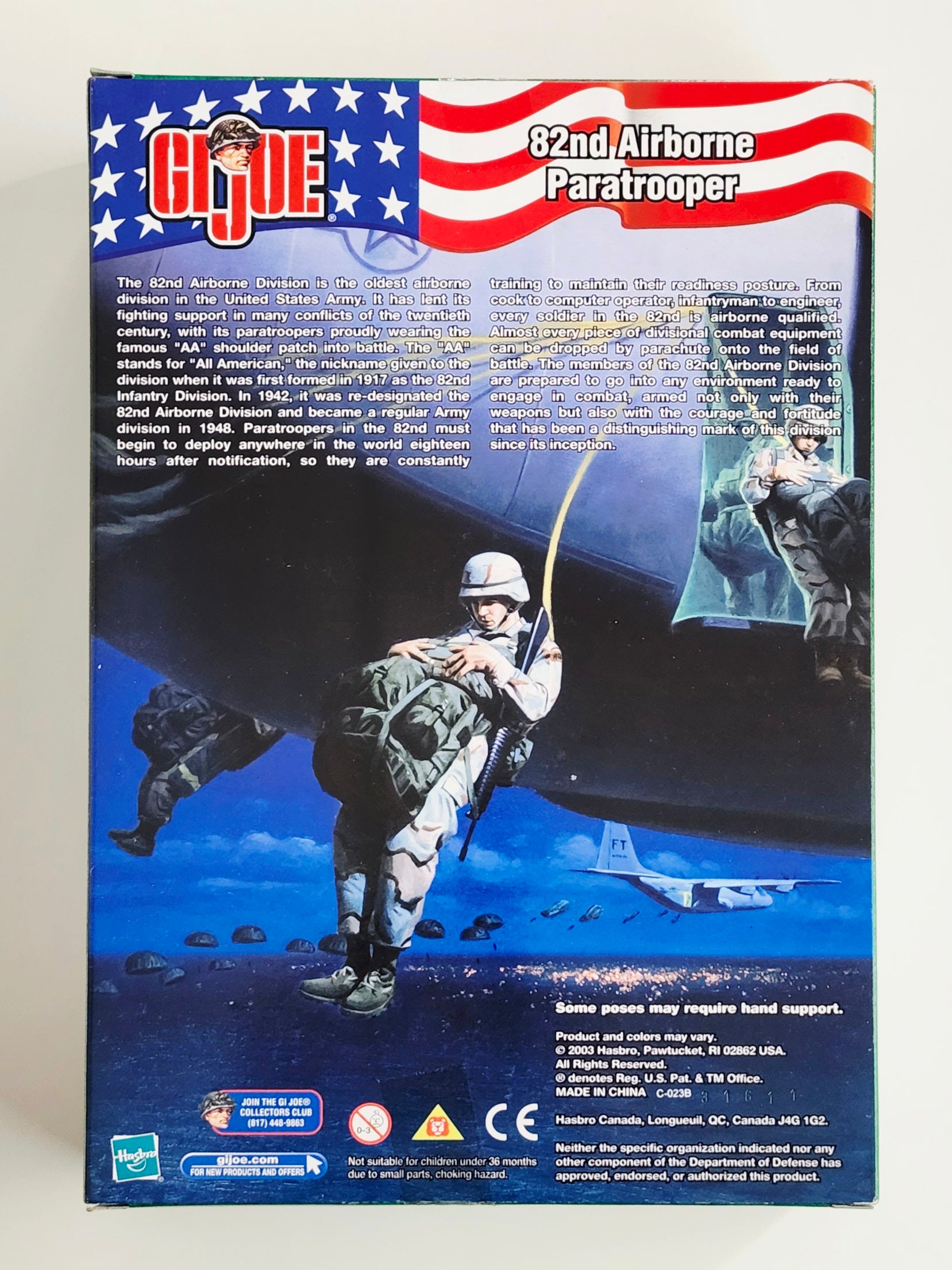 G.I. Joe 82nd Airborne Paratrooper 12-Inch Action Figure – Action