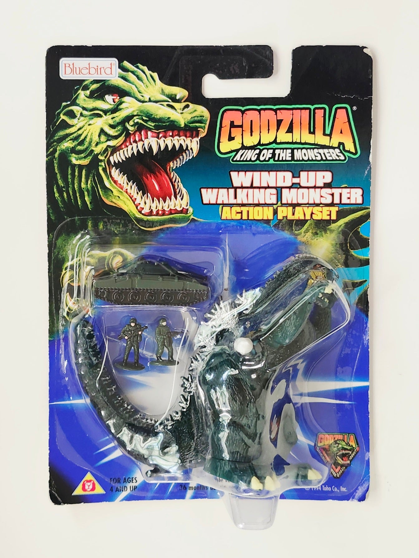 Bluebird Godzilla King of the Monsters Wind-Up Walking Monster Action Playset
