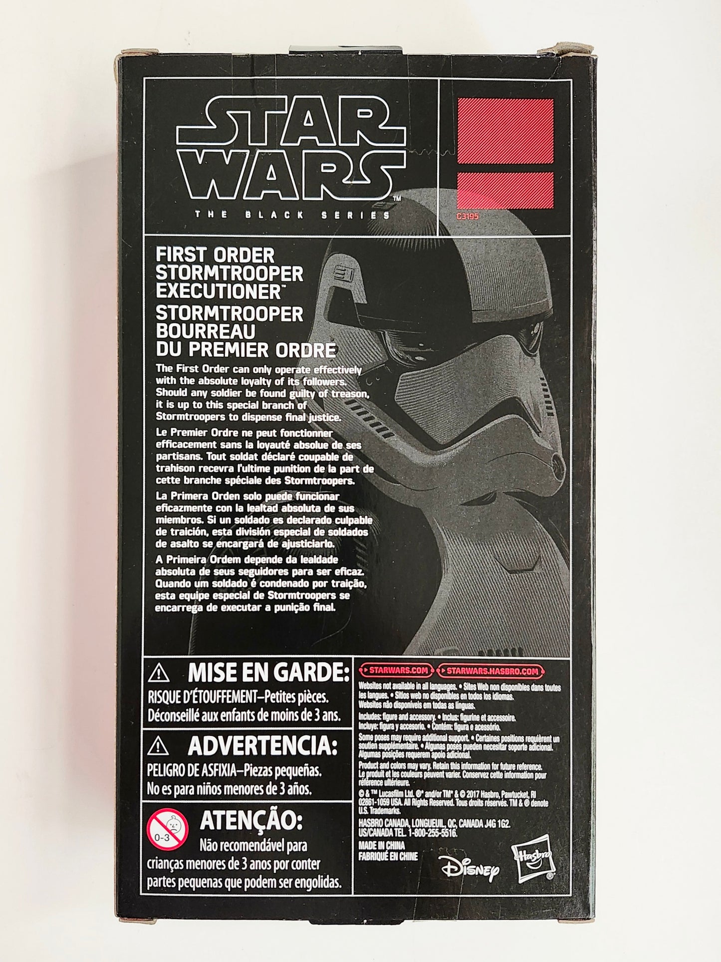 Star Wars: The Black Series First Order Stormtrooper Executioner 6-Inch Action Figure, Not Mint