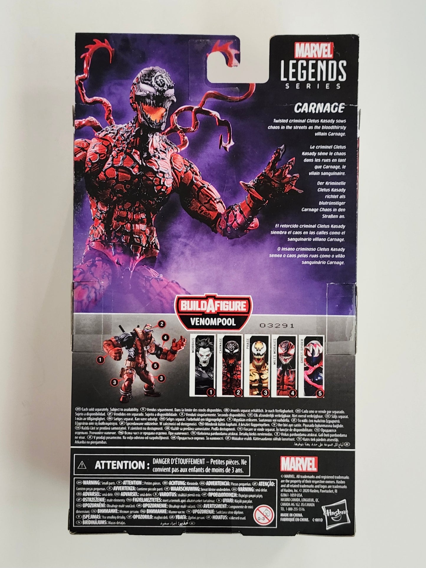 Marvel Legends Venompool Series Carnage 6-Inch Action Figure
