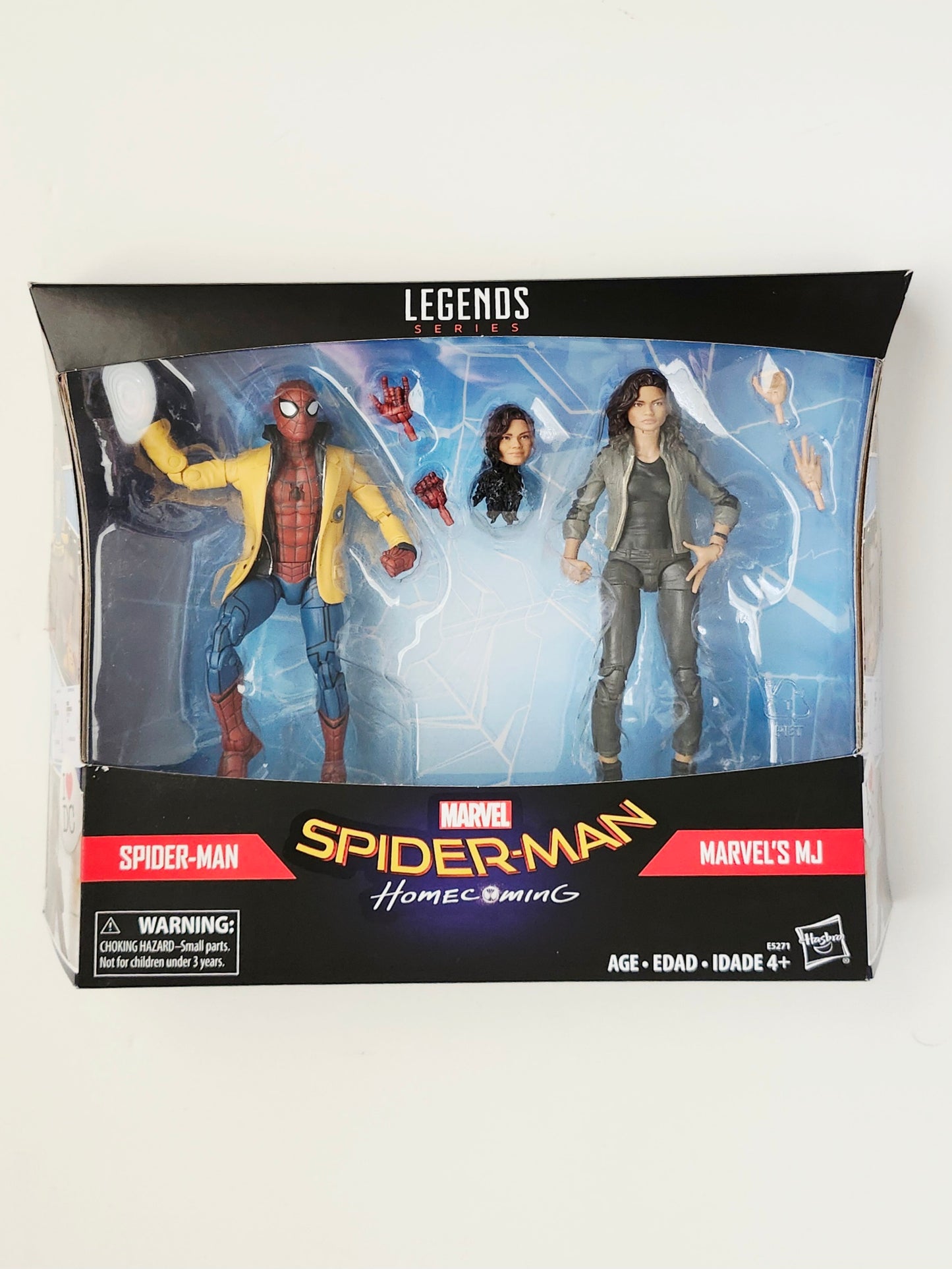 Marvel Legends Spider-Man Homecoming Spider-Man and MJ Exclusive Action Figure 2-Pack