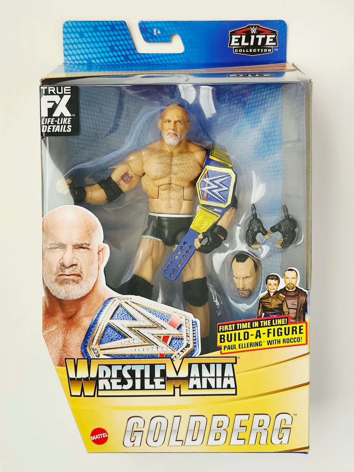 WWE Elite Wrestlemania Goldberg Action Figure and Paul Ellering