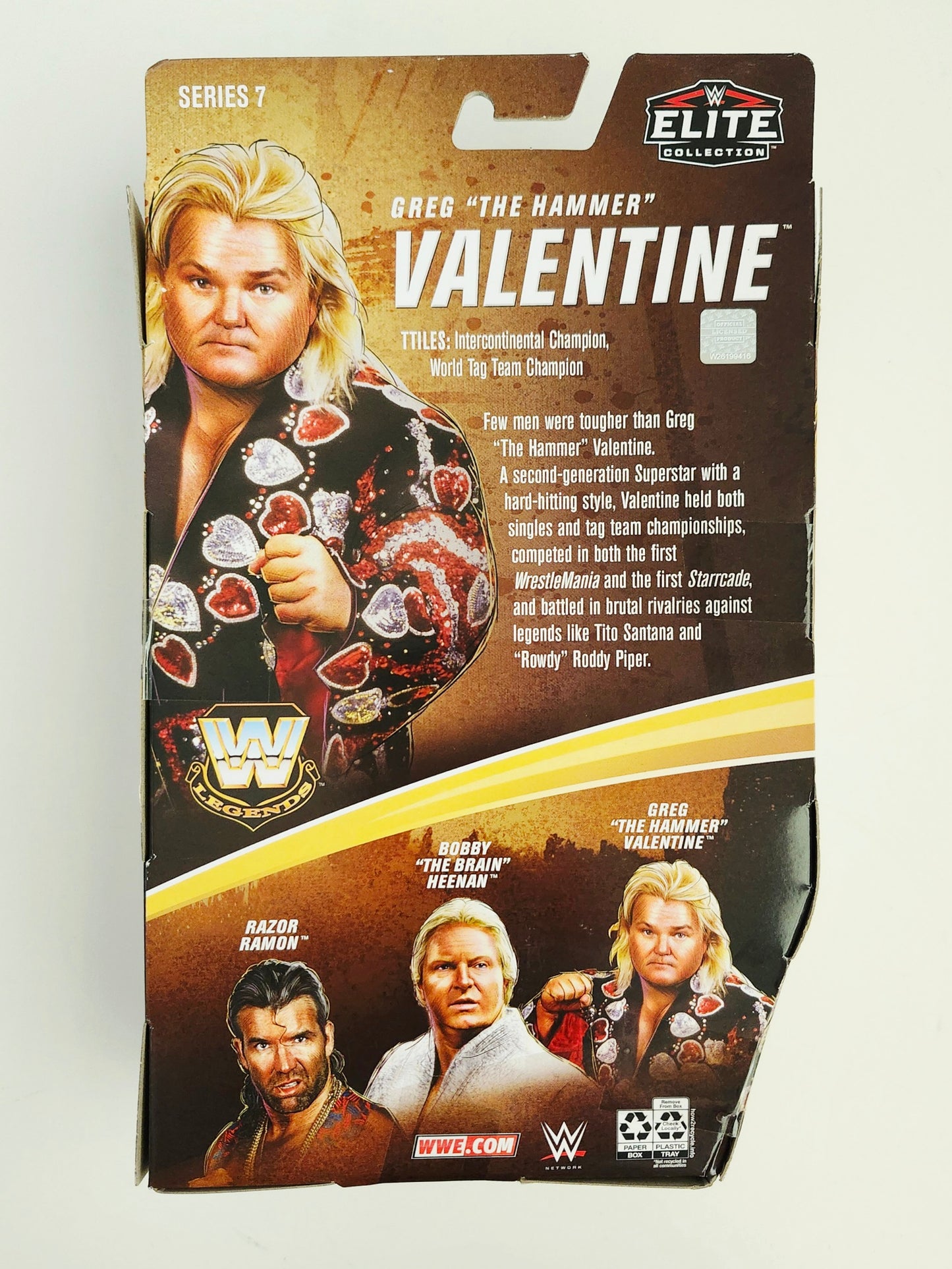 WWE Legends Elite Collection Series 7 Greg "The Hammer" Valentine (Black Trunks) Exclusive Action Figure