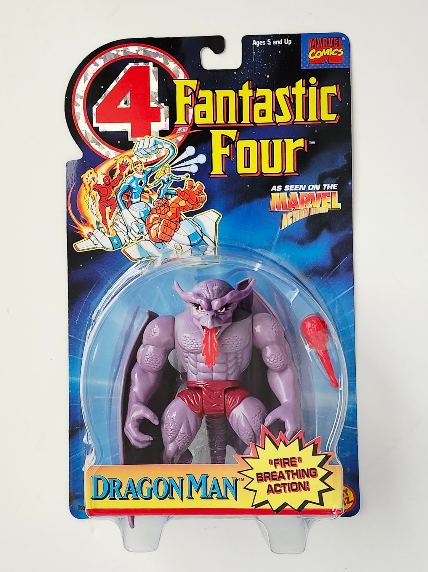 Fantastic Four Dragon Man with "Fire" Breathing Action 5-Inch Action Figure