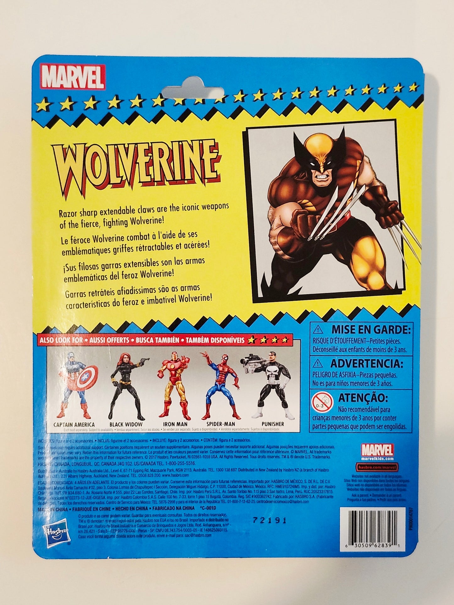 Marvel Legends Marvel Retro Collection Wolverine 6-Inch Action Figure, Not Mint