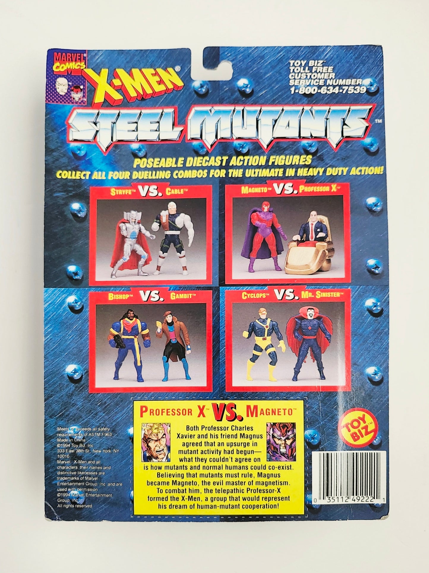 X-Men Steel Mutants Professor X vs. Magneto Die Cast Action Figure 2-Pack