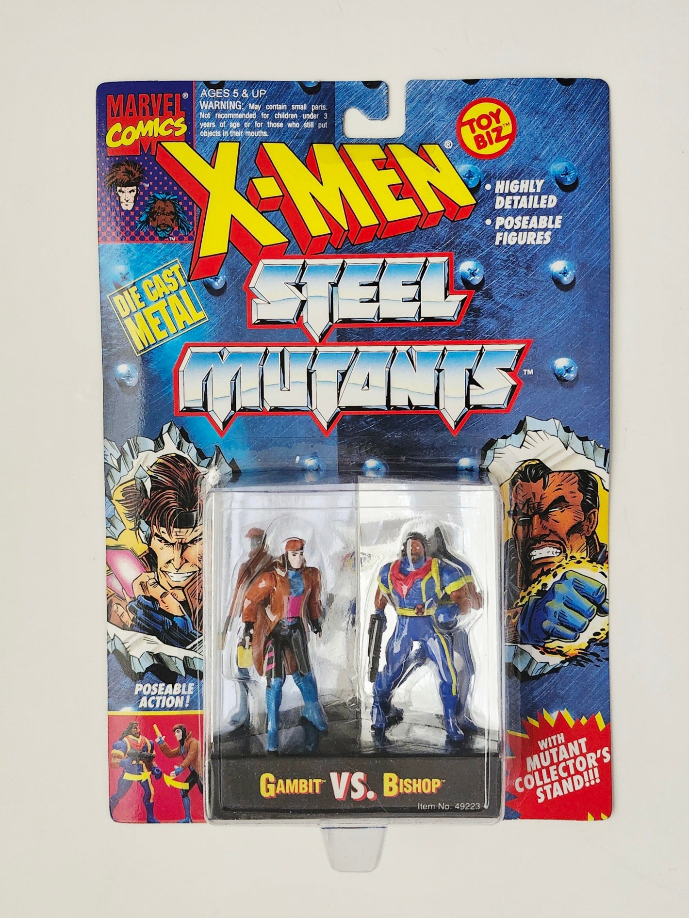 X-Men Steel Mutants Gambit vs. Bishop Die Cast Action Figure 2-Pack