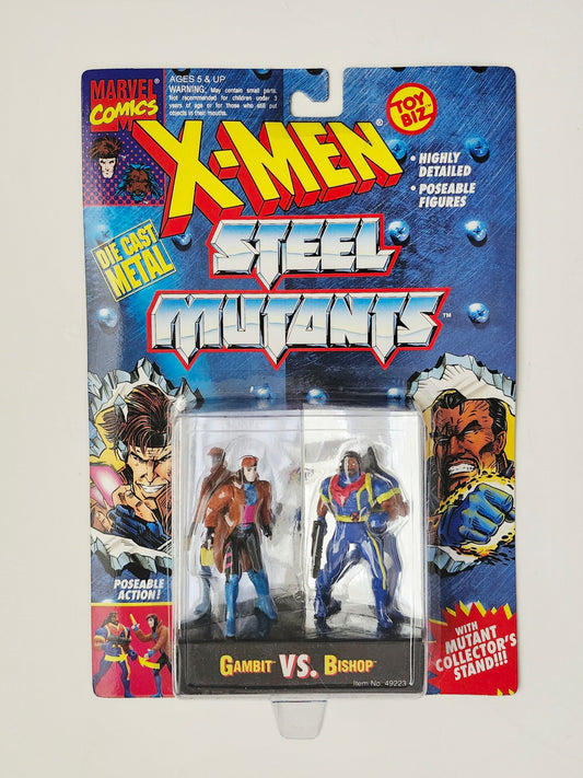 X-Men Steel Mutants Gambit vs. Bishop Die Cast Action Figure 2-Pack