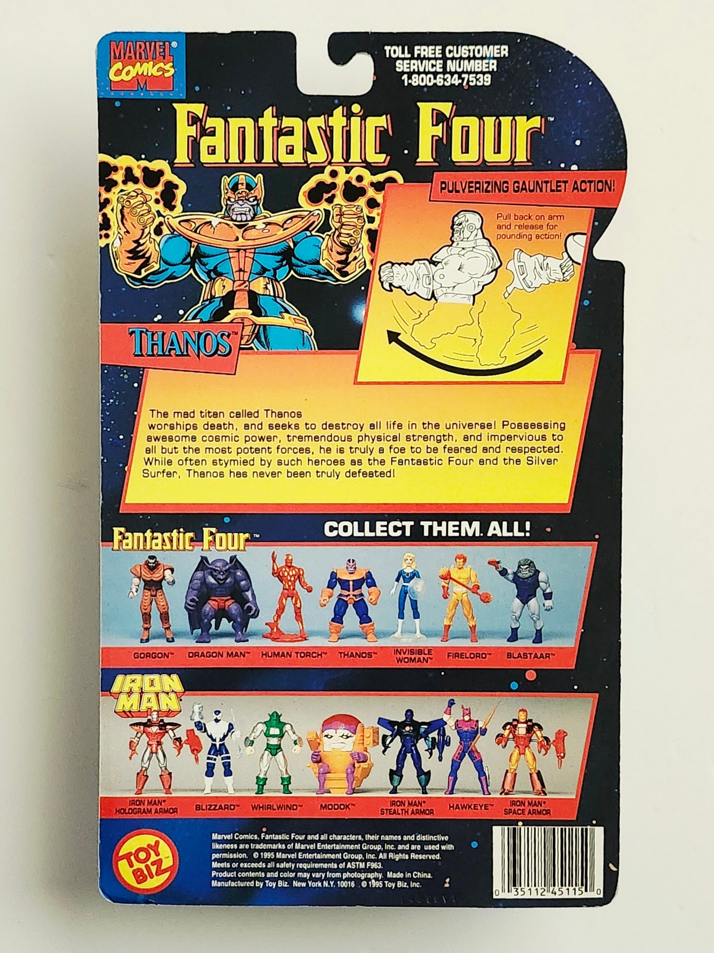Fantastic Four Thanos with Pulverizing Gauntlet Action 5-Inch Action Figure