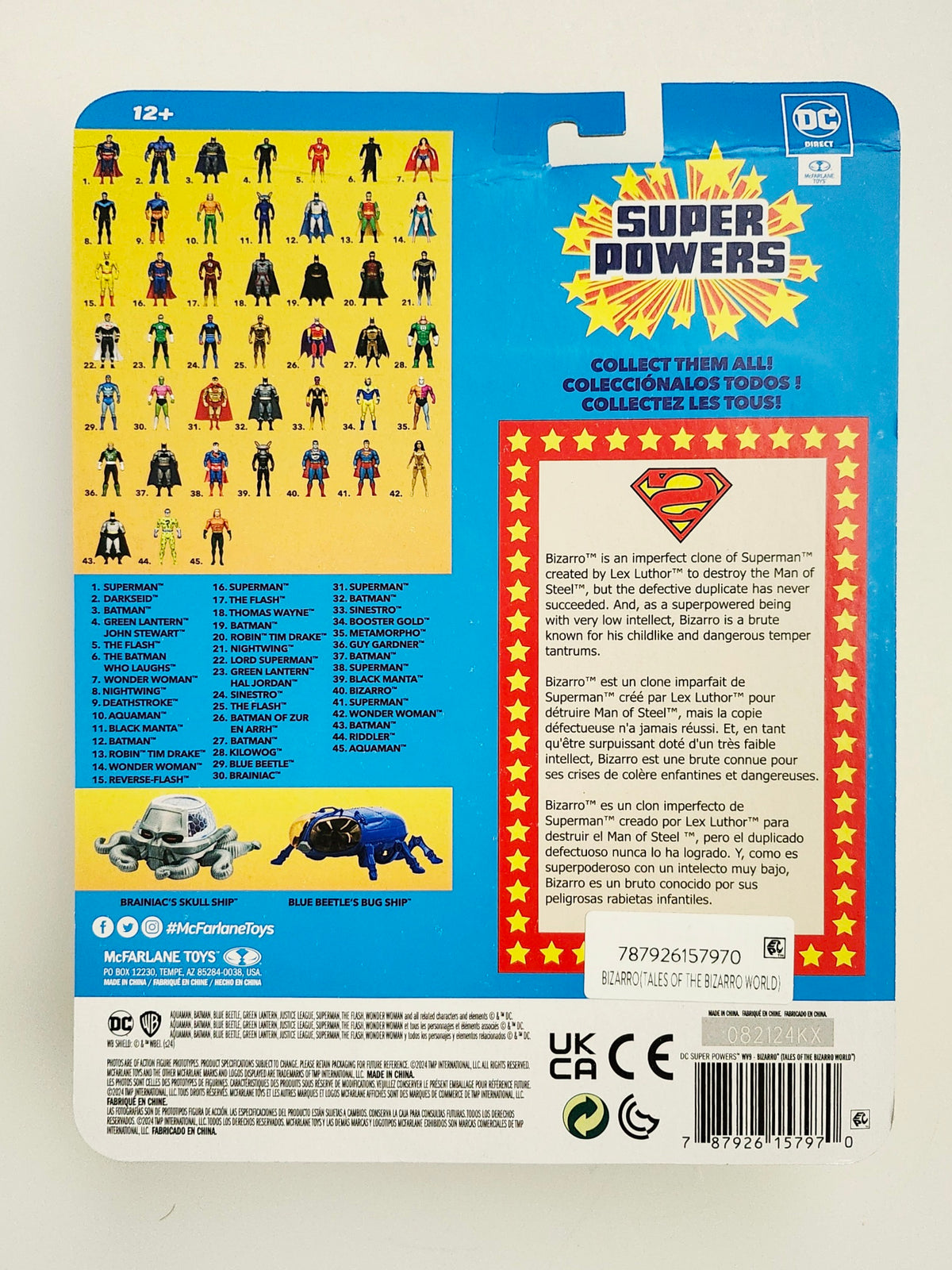 DC Super Powers Bizarro (Tales of the Bizarro World) 4.5-Inch Action Figure, Not Mint