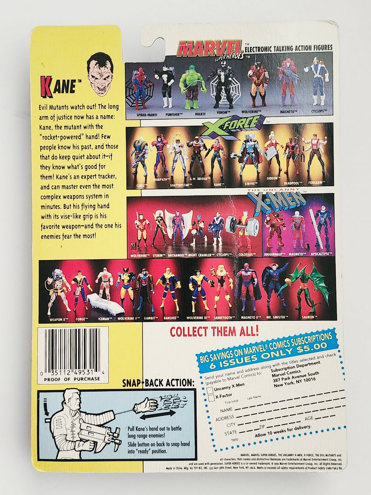 X-Men/X-Force Kane 5-Inch Action Figure
