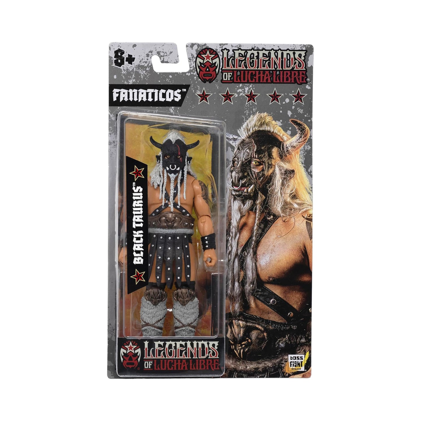 Legends of Lucha Libre Fanaticos Wave 2 Black Taurus 1:12 Scale Action Figure