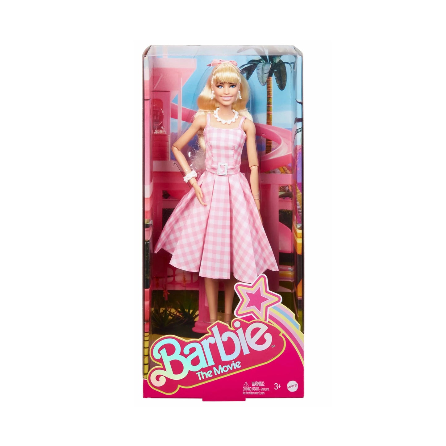 Barbie The Movie Barbie Doll, Pink Gingham Dress Barbie The Movie Barbie Doll, Pink Gingham Dress