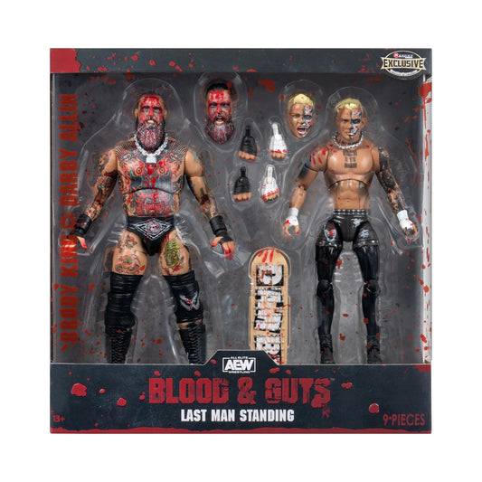 AEW Unrivaled Collection Blood & Guts Series Last Man Stranding Exclusive Action Figure 2-Pack (Brody King vs. Darby Allin)