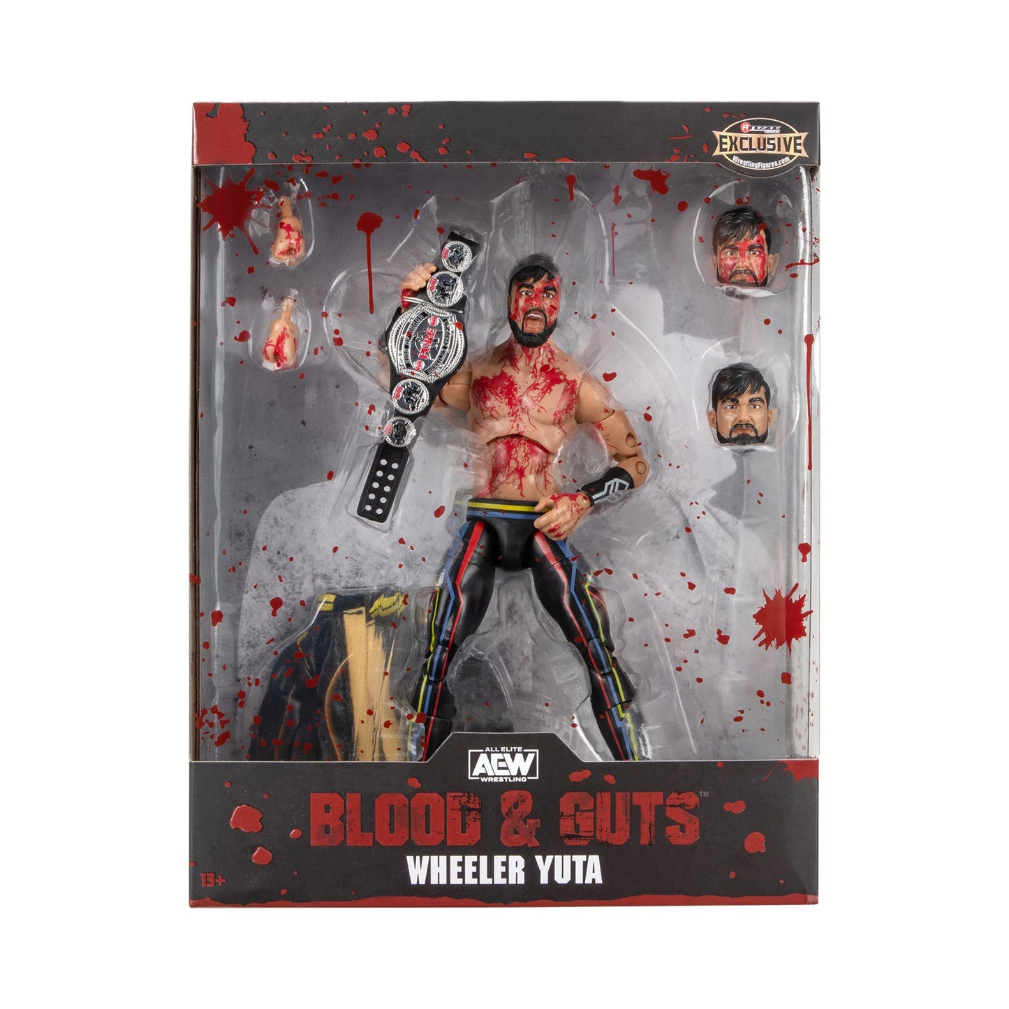 AEW Unrivaled Collection Blood & Guts Series Wheeler Yuta (Forged in Combat) Action Figure