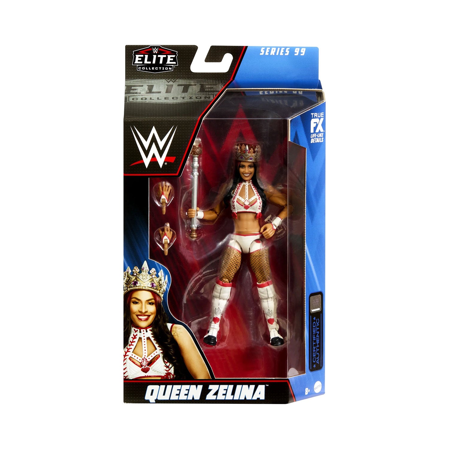WWE Elite Action Figure Queen Zelina – Con Accessori, Articolazioni Deluxe E TrueFX – Regalo Da Collezione