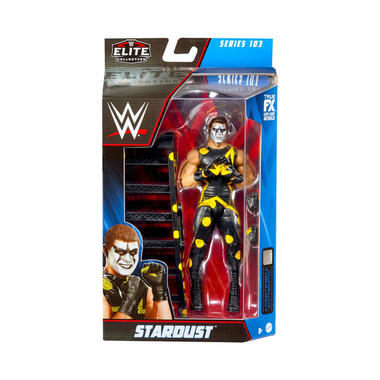 WWE Elite Collection Series 103 Stardust (Yellow Polka Dots) Action Figure